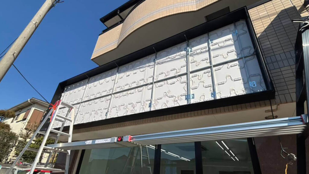 横浜市戸塚区,壁面内照式FFシートサイン,株式会社錠屋